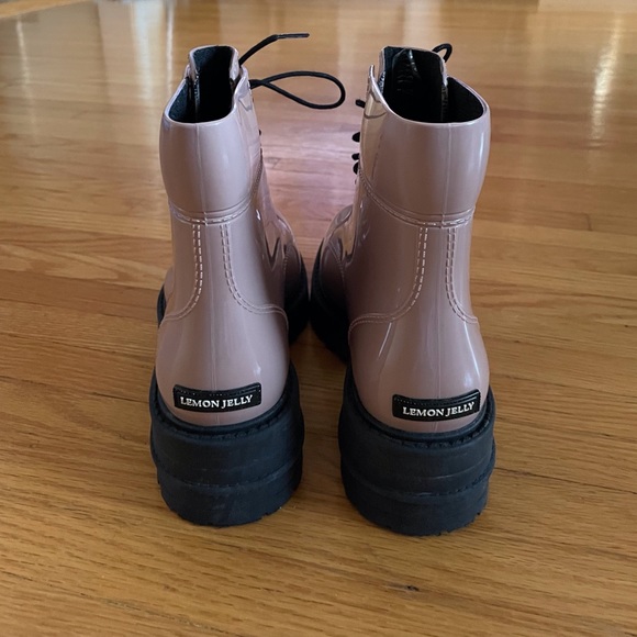 Lemon Jelly Eco friendly Lace Up Booties.  Muted Mauve Colour.  Size EU … - Picture 11 of 12